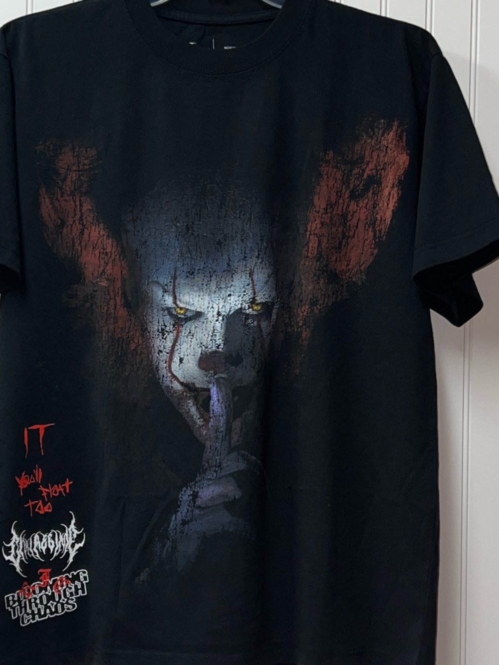 Civil Regime Pennywise Stephen King IT Clown Shirt M Oversized New NWOT
